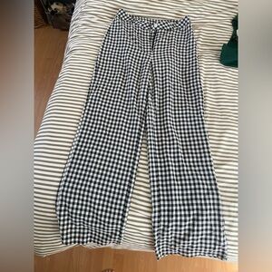 Flowy gingham pants